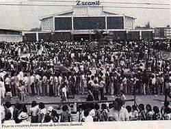 El Cine Zacamil como Centro de Votación durante las Elecciones de 1982.